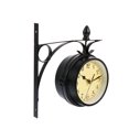 thumbnail image 4 of Reloj de pared de arte forjado Retro, reloj antiguo de doble cara, colgante de decoración de pared, 4 of 4