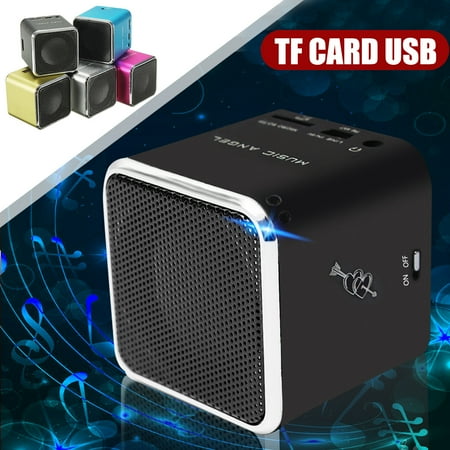 Portable Cellphone Music Player Stereo Mini Speaker SD TF Card Micro USB MP3/4 Audio Player Christmas