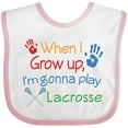 thumbnail image 3 of Inktastic Lacrosse Baby Boys or Girls Baby Bib, 3 of 4