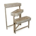 thumbnail image 3 of Alpine Corporation MBB166 Wood 3-Tier Portable Storage Organizer for Books, Plants, Decor, Rustic Display Rack with 3 Shelves, 3 of 12