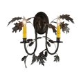 thumbnail image 3 of Meyda 144379 18 in. Oak Leaf & Acorn 2 Light Wall Sconce, Ruby & Sunflower, 3 of 4