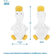 Best Pet Supplies Crinkle Dog Toy for Small, Medium, and Large Breeds, Cute No Stuffing Duck with Soft Squeaker, Fun for Indoor Puppies and Senior Pups, Plush No Mess Chew and Play