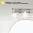 thumbnail image 3 of Design House 517383 Vanity Light&44; Finition Nickel Satiné, 3 of 5