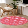 thumbnail image 4 of Small Round Rug 3Ft Washable Non-Slip, Desert Camel Circle Area Rugs for Living Room Bedroom, Summer Sand Camel Animal Vintage Pink Indoor Floor Mats Carpet Runner for Home Decor, 4 of 8