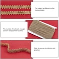 thumbnail image 3 of 1Card Gimp Braid Trim 22.5 Yards Golden Centipede Fabric Braided Trim Ribbon Scroll Gimp Trim Metallic Lace Trim Decorative Fabric Trim for Wedding Bridal Costume or Jewelry Crafts, 3 of 9
