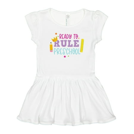 

Inktastic Ready to Rule Preschool Back to School Gift Toddler Girl Dress
