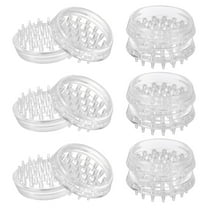 12Pcs Carpet Protectors Spiked Caster Cups 1.46" Round Spiked Furniture Cup