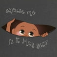 thumbnail image 2 of CafePress - Funny Peeking Out Baby May Maternity Dark T Shirt - Maternity Dark T-Shirt, 2 of 3