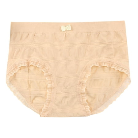 

Womens Underwear Briefs Cotton Stretch Underpants Lace Bikini Solid Knickers Moisture-Wicking Panties For Women