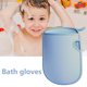 thumbnail image 5 of Guante De Baño Guante De Baño Guante de baño sin dolor Esponja para frotar el cuerpo Guantes de limpieza exfoliantes Unisex (Azul), 5 of 5