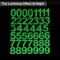 thumbnail image 5 of Uxcell 42 Pcs Glow in the Dark Number Decals Decor, Green Luminous Adhesive Wall Stickers, 3D Glowing Stickers for Ceiling Bedroom Bedding Room Decoration, 5 of 7