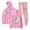 Pink, variant on Lefty Sm Hoodie Jogger Pant 2 Piece Suit Fashion Sweatshirt&Trousers 2 Piece Set