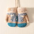 thumbnail image 2 of GPOECD Winter Gloves Baby Toddler Warm Knitted Mittens Lined Grip Cold Weather, 2 of 4