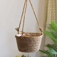 thumbnail image 3 of Hand Woven Knitted Hanging Flower Basket Bucket Plant Pot Planter Home Decor, 3 of 8
