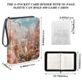 thumbnail image 3 of Game Card Storage Bag Collectible Trading Card Albums The 4-Pocket Card Binder With 50-Page Sleeve Can Hold 400 Game Cards Flower World Cat, 3 of 6