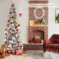 thumbnail image 2 of Topbuy 8FT Slim Pencil Tree Hinged Artificial Christmas Tree W/ 807 Branches Tips, 2 of 9