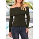 thumbnail image 4 of Suéter PRETTYGARDEN de Hombros Descubiertos con Canalé XL, 4 of 8
