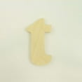 thumbnail image 3 of Package of 1, 18 Inch X 3/4" Thickness Baltic Birch Wood Letter t in The Goudy Heavy Font, Thick, Lower Case for Art & Craft Project, Made in USA, 3 of 4