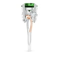 thumbnail image 3 of ANGARA Lab Grown 2.5 Ct Emerald and Diamond Twisted Vine Engagement Ring for Women in 14K White & Rose Gold (Size-9mm) | May Birthstone, Anniversary, Jewelry Gift for Women | Lab-Grown Emerald Ring, 3 of 8