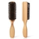 thumbnail image 1 of Cepillo de pelo de cerdas de jabalí para hombre con mango de madera, cerdas rígidas para dar brillo al cabello y al peinado., 1 of 5