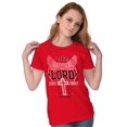 thumbnail image 4 of Live Through the Lord Jesus Christ Womens Slim Fit Graphic Tee Brisco Brands S, 4 of 5