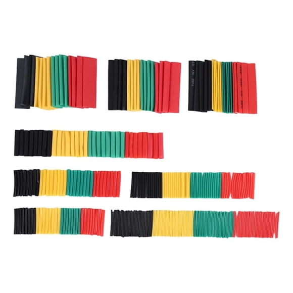 328Pcs Cable Heat Shrink Tubing Sleeve Wire Wrap Tube 2:1 Assortment Kit,1 x 328PCS(8 Sizes) 2:1 Heat Shrink Tubing