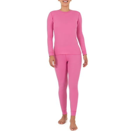 

Fruit of the Loom Women s and Women s Plus Long Underwear 2-Piece Waffle Top and Bottom Thermal Set