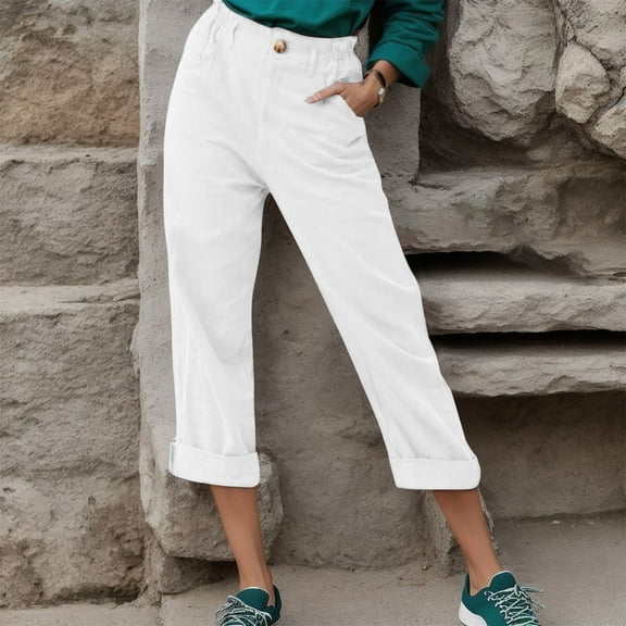 SNKSDGM Women's Plus Black Pants for Women Petite Size Beach Pants for Women See Through Womens Trousers Back Pants Elastic Waist Drawstring Pants Casual Pants