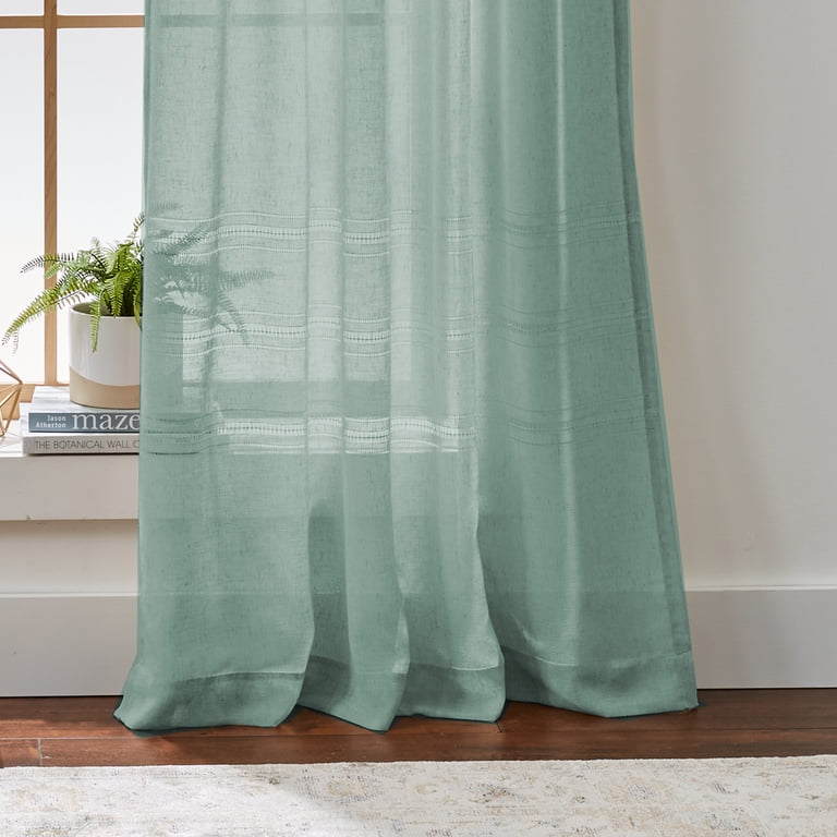 Better Homes & Gardens Specialty Stitch Sheer Stripe Curtain Panel