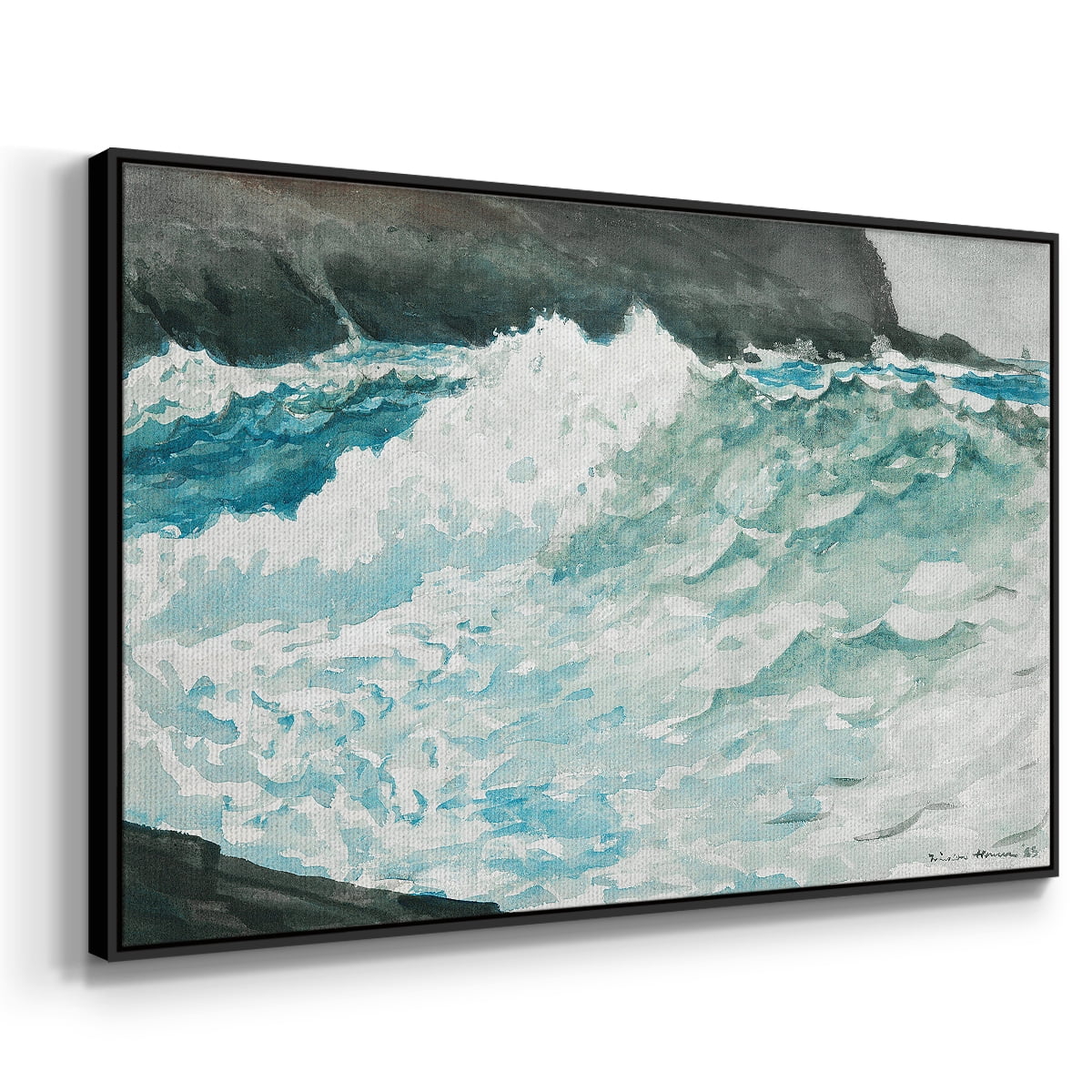 Vintage Landscape-CXXXV By Wexford Home Framed in Black Wood Gallery Wrapped Canvas 17 in. x 25 in.