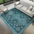 thumbnail image 5 of Dalyn Brisbane Area Rug BR2 Br2 Navy Navy Diamonds Scrolls 8' x 10' Rectangle, 5 of 5