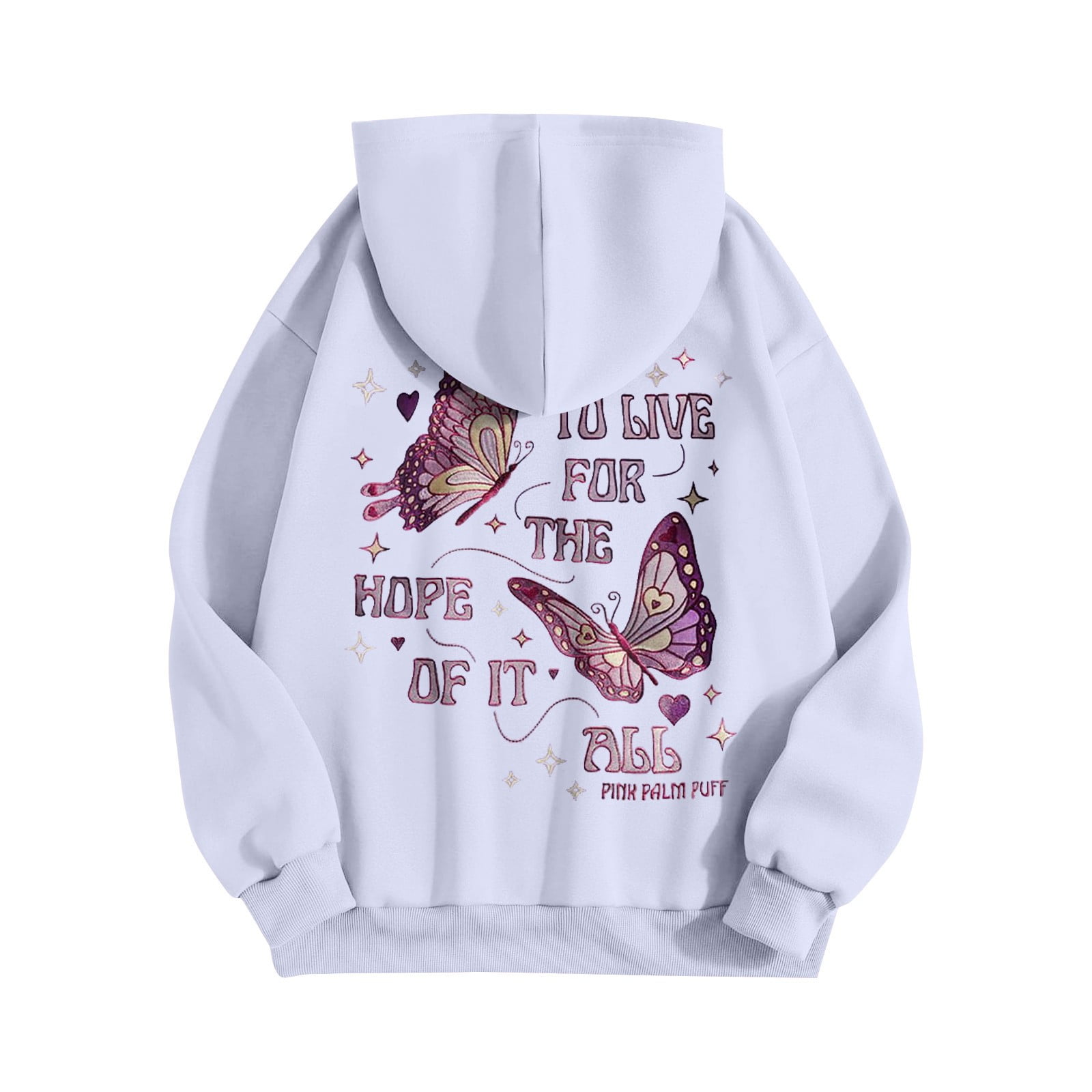 Cuptacc Sweat à Capuche Ample Pour Femme, En Tissu Gaufré, Avec Patte