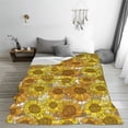 thumbnail image 5 of Pofeuu Sunflowers1 Print Ultra-Soft Micro Fleece Blanket,for Bed Or Sofa,All Season Throw Blankets Flannel Blanket-60"x50", 5 of 7