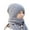Grey, variant on Hontri Neck Gaiter Integrated Ear Windproof Cap Scarf Knitting Thick Warm Ear Guard Hat Hooded Scarf Women Winter Knitted Hat Neck Warmers for Women Grey