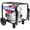 Black + Red + Steel, variant on Portable Inverter Generator 1200W Ultra-Quiet Gas Engine for Camping, EPA Compliant Eco-Mode Backup Power with Lightweight Aluminium Design