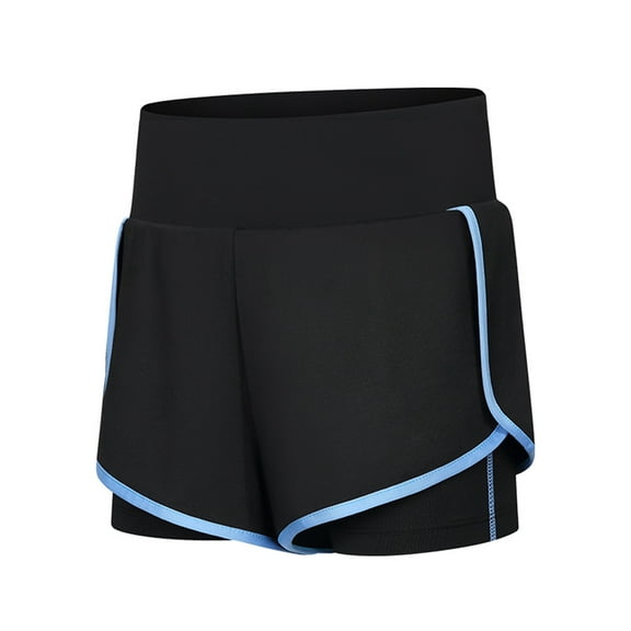 Hotiary Kids 2 in 1 Shorts Sports Athletic Booty Shorts Built-in Leggings Running Basketball Compression Tight Workout Toddler Child Teen for 4 Years-14 Years