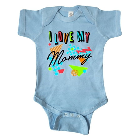 

Inktastic I Love my Mommy- 80s retro style Gift Baby Boy or Baby Girl Bodysuit