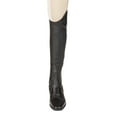 thumbnail image 5 of Huntley Equestrian Custom Fit Premium Leather Half Chaps, Maximum Grip & Durability -Black - Medium tall, 5 of 14