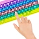 thumbnail image 4 of Pop It Fidget, Push Pop Bubble Fidget Sensory Rainbow Forma de teclado Pop On It, Fidget Popper Materiales de aprendizaje Ansiedad Alivio del estrés para niños Adultos Autismo, Add, Adhd Adepaton WMCH-418, 4 of 7
