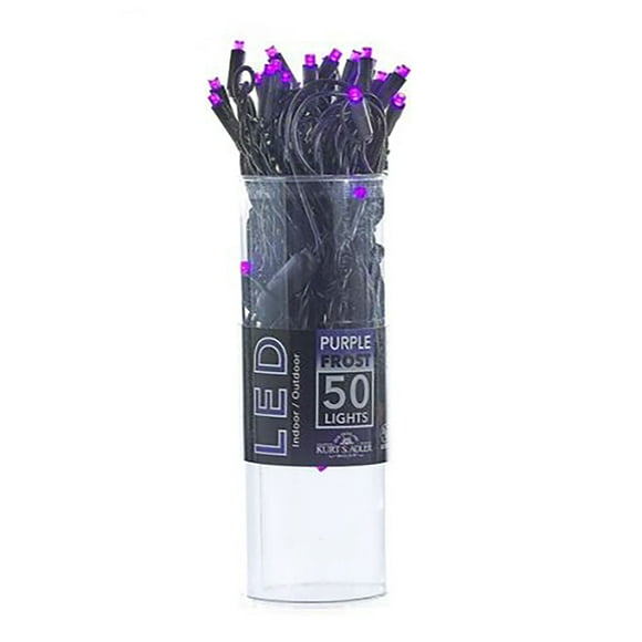 Purple Frost LED 50-Indoor/Outdoor String Lights