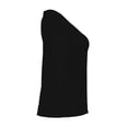 thumbnail image 4 of Playera George para Mujer, Cuello V, Manga 3/4 Negro Talla M, 4 of 4