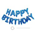 thumbnail image 1 of Pancarta con forma de globo con letras EHZCBHG, 40 cm, color azul, 1 of 6