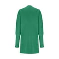 thumbnail image 5 of Lovskoo Cardigan Sweaters for Women Winter Solid Color Casual Long Sleeve Long Sweater Coat Cardigan Blouse Tops Green, 5 of 9
