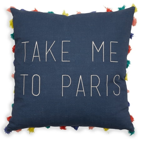 Drew Barrymore Flower Home 18" x 18" Anytime Cotton Throw Pillow