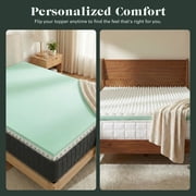 Allswell 4 in Memory Foam Mattress Topper Infused with Cooling Diamond Gel, King