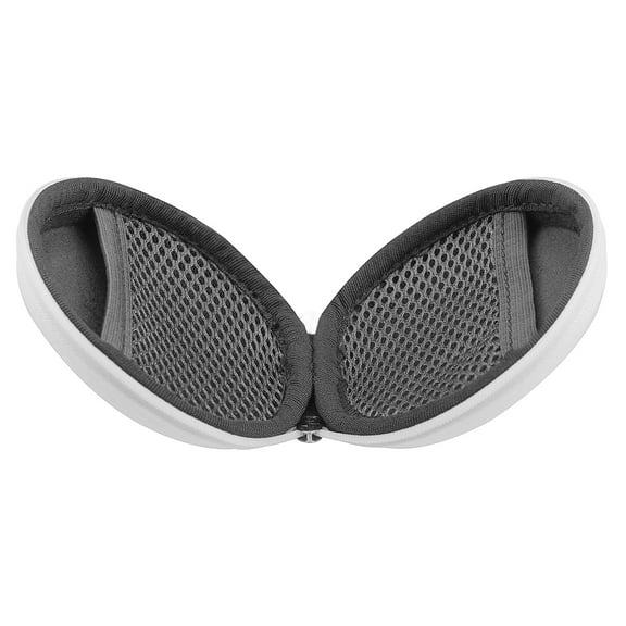 Geekria Shield Case Compatible with JayBird, Boses SoundSport, Jabra Sport, Powerbeats, Headphones, Replacement Protective Hard Shell Travel Carrying Bag with Cable Storage (White)