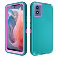 thumbnail image 1 of Compatible with Motorola Moto G Play 2024 4G/5G Phone Case Hybrid Rugged Shockproof Hard Protective Drop Proof Full Body Heavy Duty Mobile Cell Cover for XT2413V XT2413-1 64GB Women Men Green, 1 of 7
