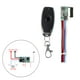 thumbnail image 5 of Interruptor de control remoto inalámbrico inteligente RF de 433 MHz, transmisor RF con receptor 1 botón negro, 5 of 9