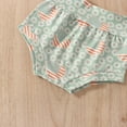 thumbnail image 7 of Douhoow Baby Girls 4th of July Outfit Set, Sleeveless One Shoulder Vest+Floral Flag Print Shorts, 7 of 7