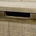 thumbnail image 5 of Set of Two Wood and Cane Storage Boxes, 5 of 9